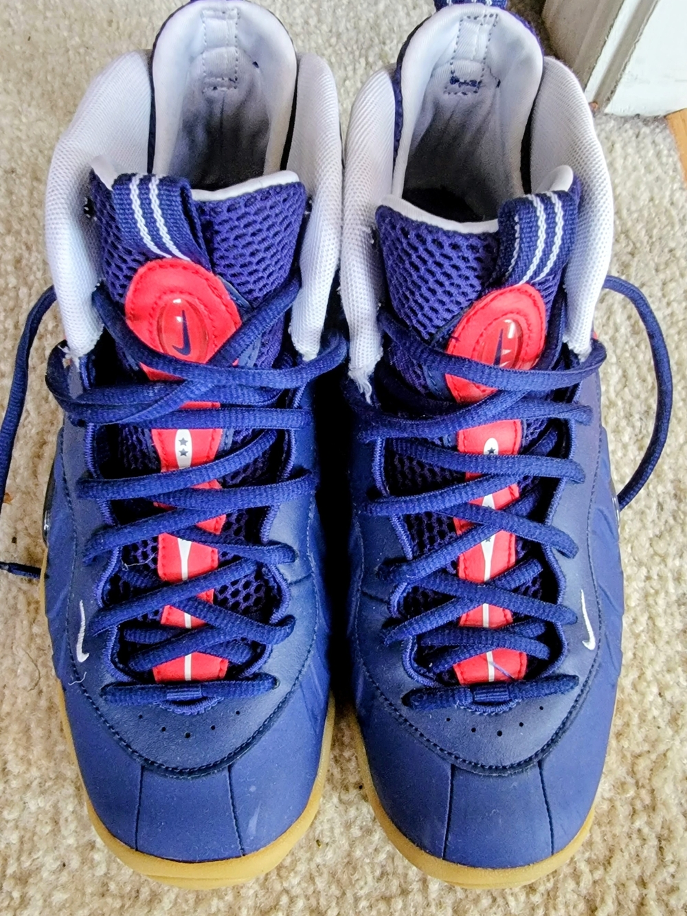 Nike Air Foamposite One Sport Royal Blue Basketball Shoes Youth 6Y
